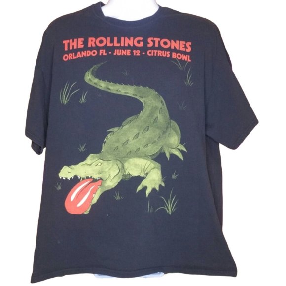 ROLLING STONES Citrus Bowl 2015 Black T Shirt SIze 2XL - Picture 1 of 8
